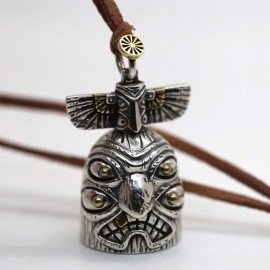 Sterling Silver Totem Plague Expulsion Bell