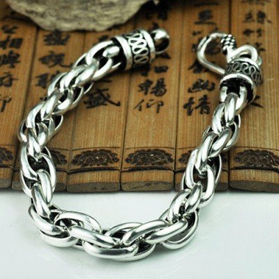 Men's Sterling Silver Rope Bracelet