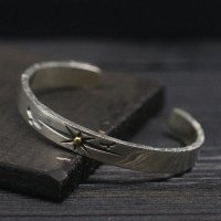Men's Sterling Silver Sun Rays Cuff Bracelet