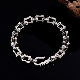 Men's Sterling Silver Chunky Link Chain Bracelet