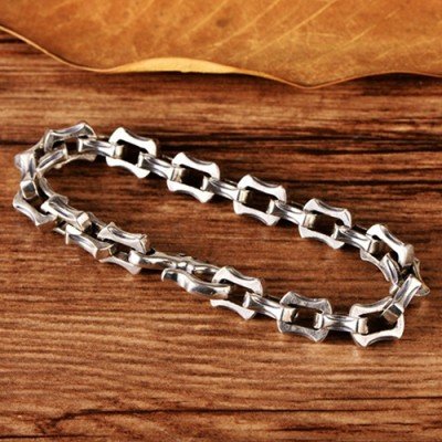 Men's Sterling Silver Chunky Link Chain Bracelet