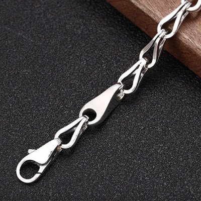 Men's Sterling Silver Link Chain Bracelet