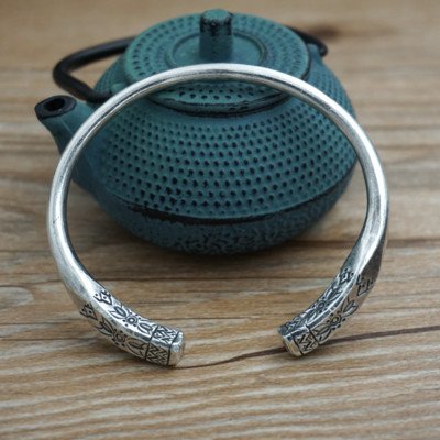 Fine Silver Handmade Cuff Bracelet