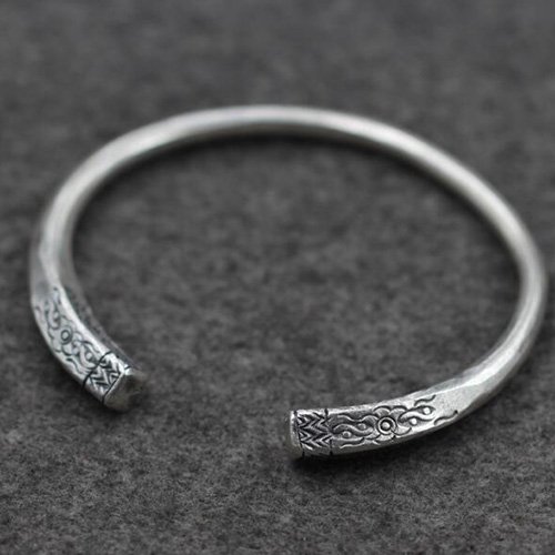 Fine Silver Handmade Cuff Bracelet