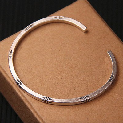 Sterling Silver Slim Minimalist Cuff Bracelet