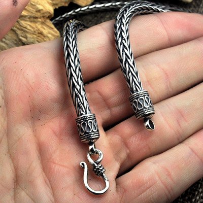 Men's Sterling Silver Round Wheat Chain 20”-24”