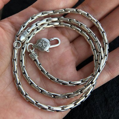 3 mm Men's Sterling Silver Coreanna Chain 20"-30"