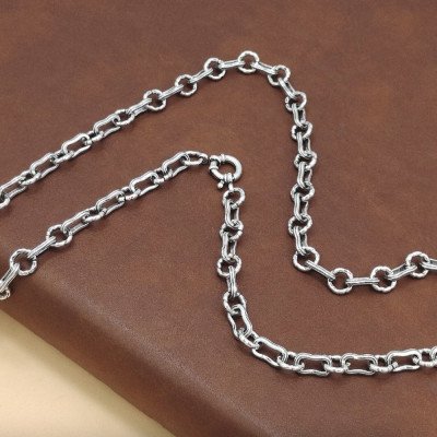 5 mm Men's Sterling Silver Links Chain 22"