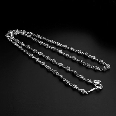 Sterling Silver Rose Chain 20"-24"