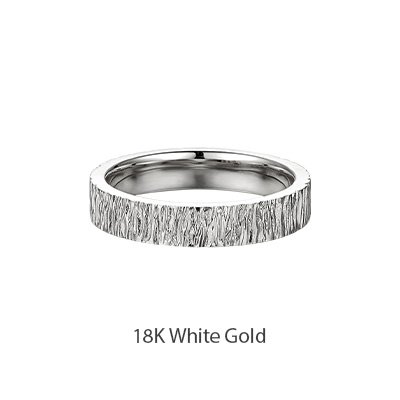18K Gold Tree of Love Band Ring | Slim Wedding Ring