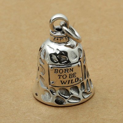Men's Sterling Silver Route 66 Bell Necklace