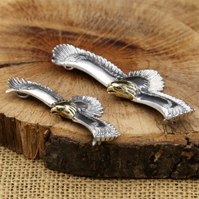 Men's Sterling Silver Eagle Necklace