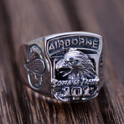 Men's Sterling Silver Airborne Ring