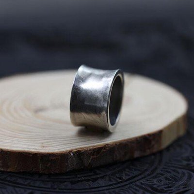 Men's Sterling Silver Iron Cross Ring