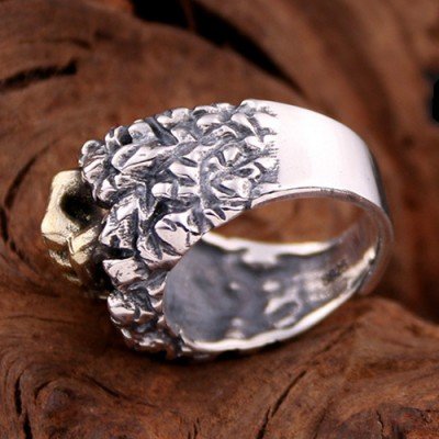 Men's Sterling Silver Fist Wrap Ring