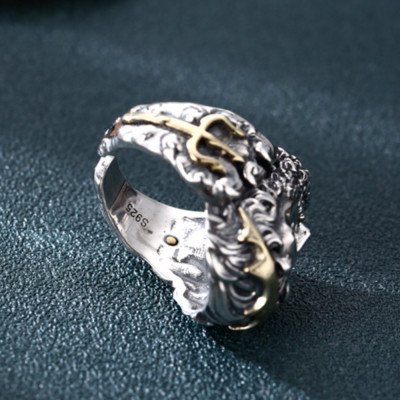Men's Sterling Silver Zeus Ring