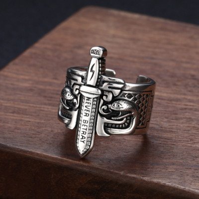 Men's Sterling Silver Sword Ring