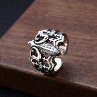 Men's Sterling Silver Anchor Ring