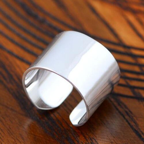 Sterling Silver Plain Wrap Ring