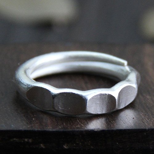 Fine Silver Hex Nut Wrap Ring