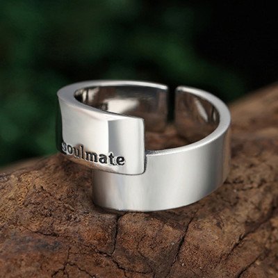 Sterling Silver Soulmate Pinky Ring