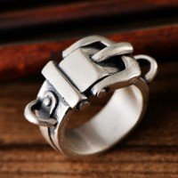 Fine Silver Belt Ring
