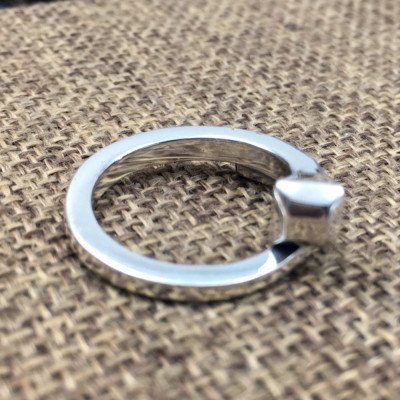 Sterling Silver Nail Pinky Ring