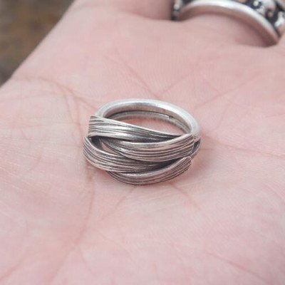 Women's Sterling Silver Handmade Wrap Ring